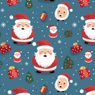 P&egrave;re No&euml;l festif avec cadeaux color&eacute;s